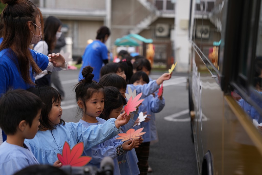 幼稚園児による装飾