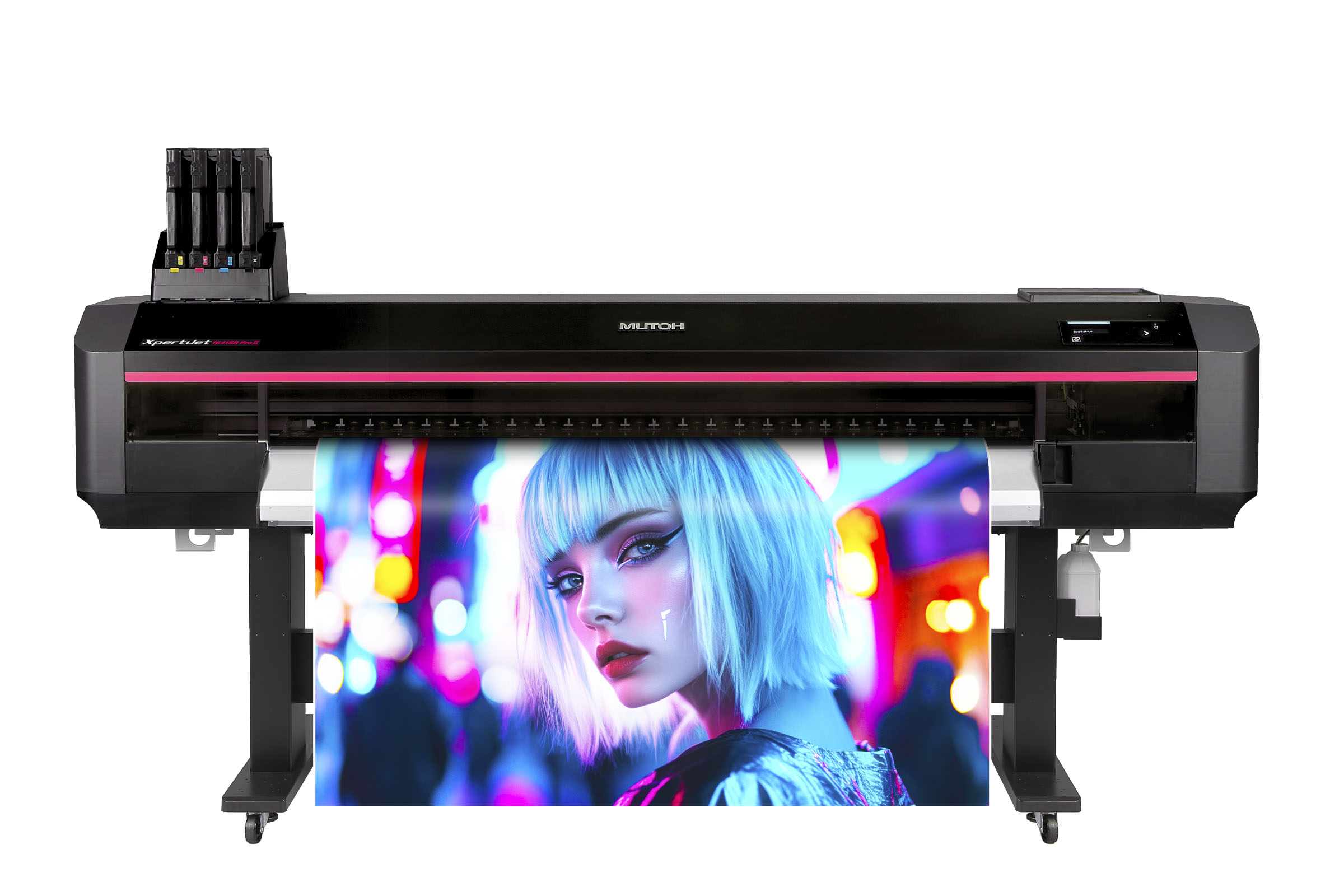 武藤工業】新型プリントヘッド「AccuFine HD Pro」を搭載した1.6m幅