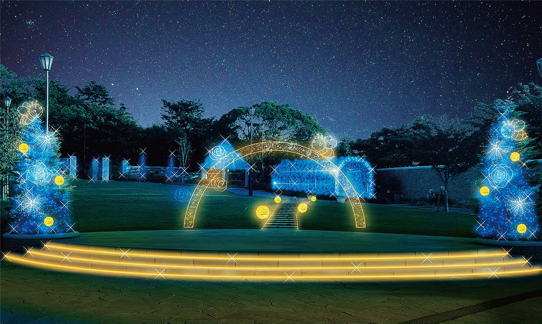 横浜高速鉄道】イルミネーション「アメリカ山公園 ROOFTOP